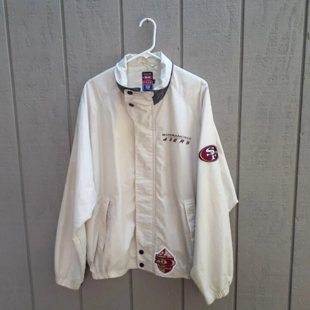 Vtg 49ers NFL Mirage Jacket Mens XL San Francisco Football 1996 50th Anniversary